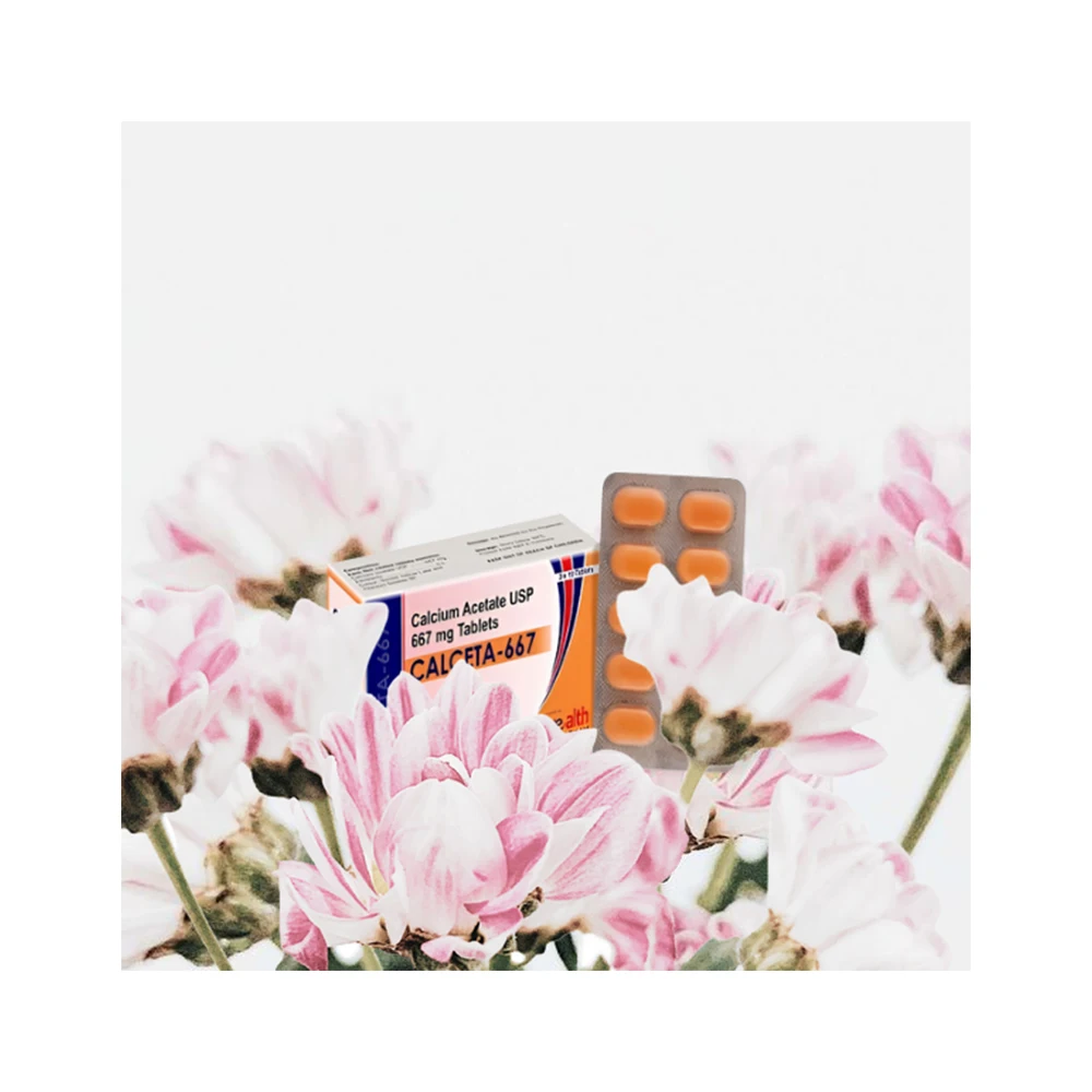 Высокое качество ацетат кальция 667 мг таблетки органический травяной экстракт Calceta индийский оптовый Производитель медицинских товаров