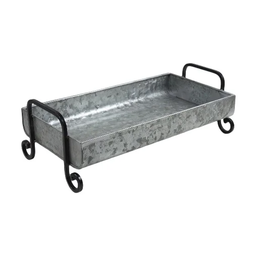 Trending Quality Assured Garden Outdoor Galvanized Decorative Trays With Color Metal Legs Manufacture in India Low Prices