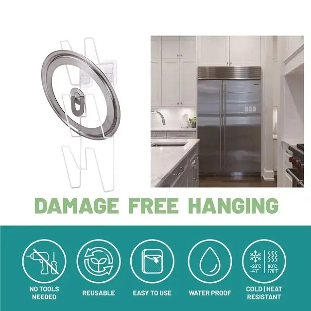 Convenient Multi Purpose Wall Mounted Pot Lid Holder 3 Tier Kitchen Rack for Export