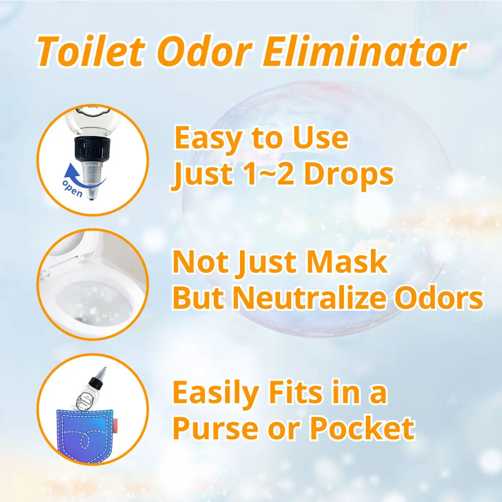 Private Label Toilet Odor Drops Odor Neutralizer Bathroom Air Freshener