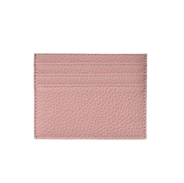 Custom Logo Slim Leather Card Holder Premium Pu Leather Minimalist Wallet Credit Cardholder