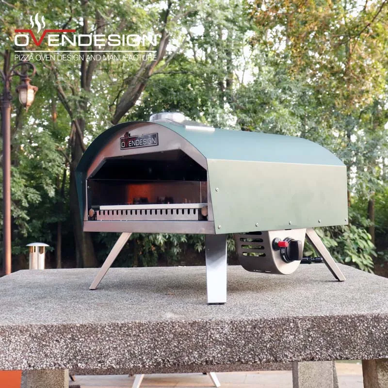 Overheat Protection portable outdoor garden kitchen stainless steel portable small Gas Pizza Oven