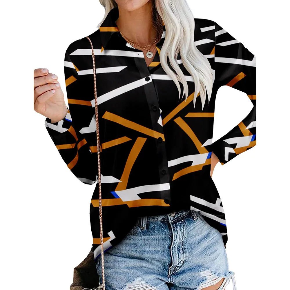 2024 Summer Woman Tops Fashionable Women Shirt Blouse Ladies Plain Custom Design Women Fashion Top