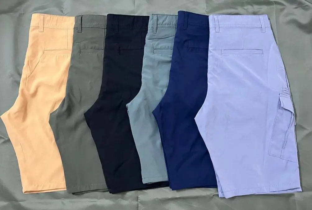6 pocket custom cargo pants men high quality cotton spandex cargo shorts half pants for man casual from Bangladesh