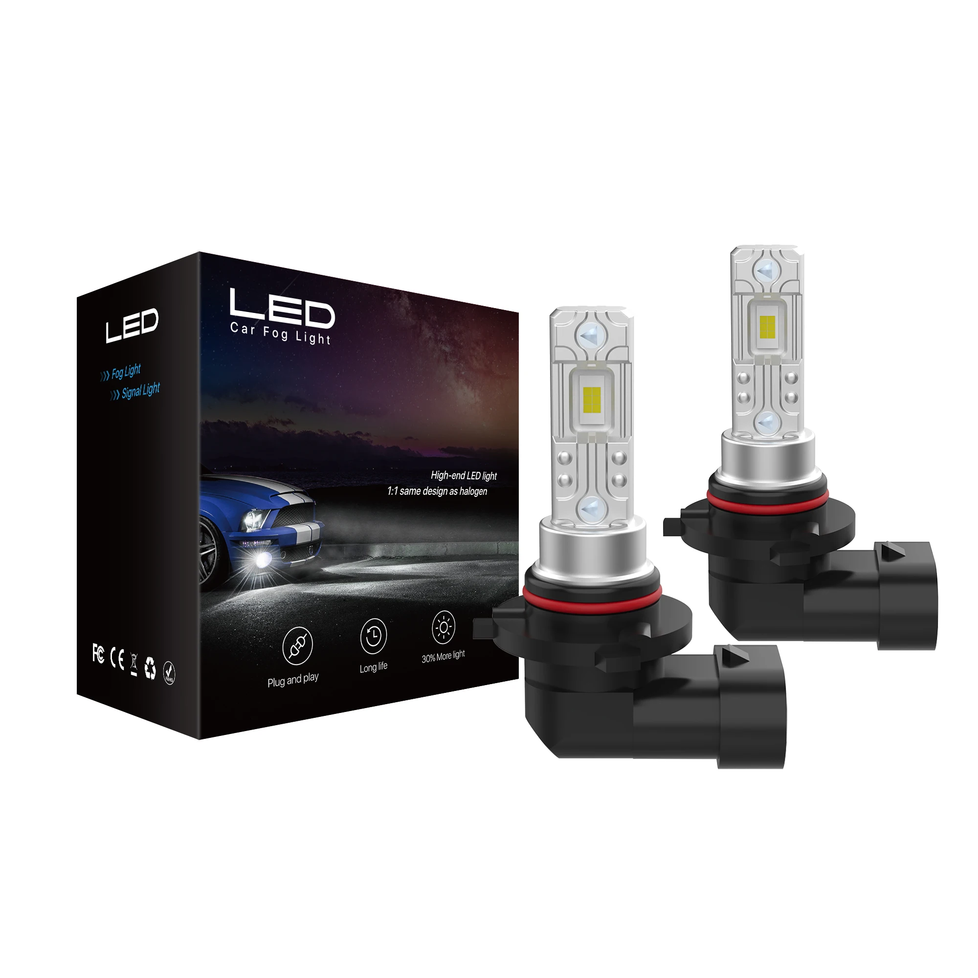 Мини светодиодные противотуманные фары 60 Вт Canbus H4 H7 H11 9005 9006 880 881 дневные ходовые огни светодиодные фары для Audi A3 A4