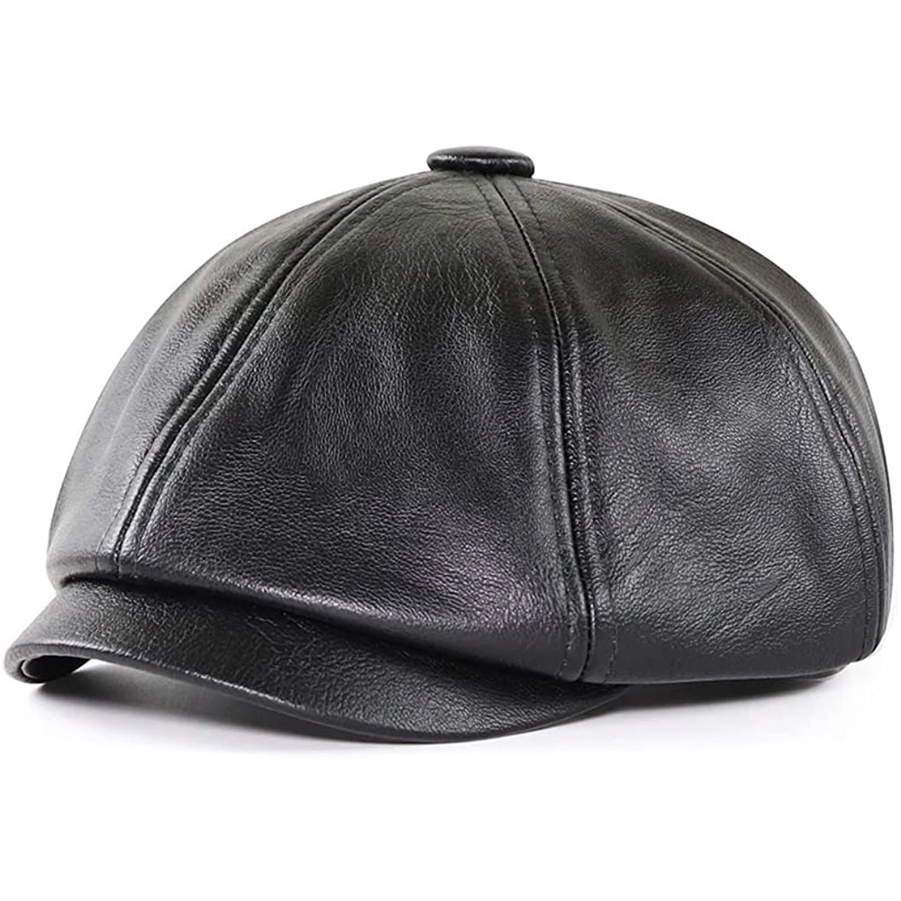 2024 Classic Plain PU baseball cap new fashion blank customized logo leather cap and hat for men OEM Service Custom Leather Cap