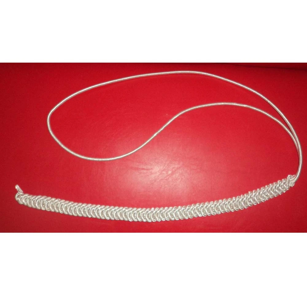 Gold Metallic Aiguillette Plain Gold Plated Tips High Quality Uniform Dress Tunic Cord with Metal Tips Uniform Accoutrements