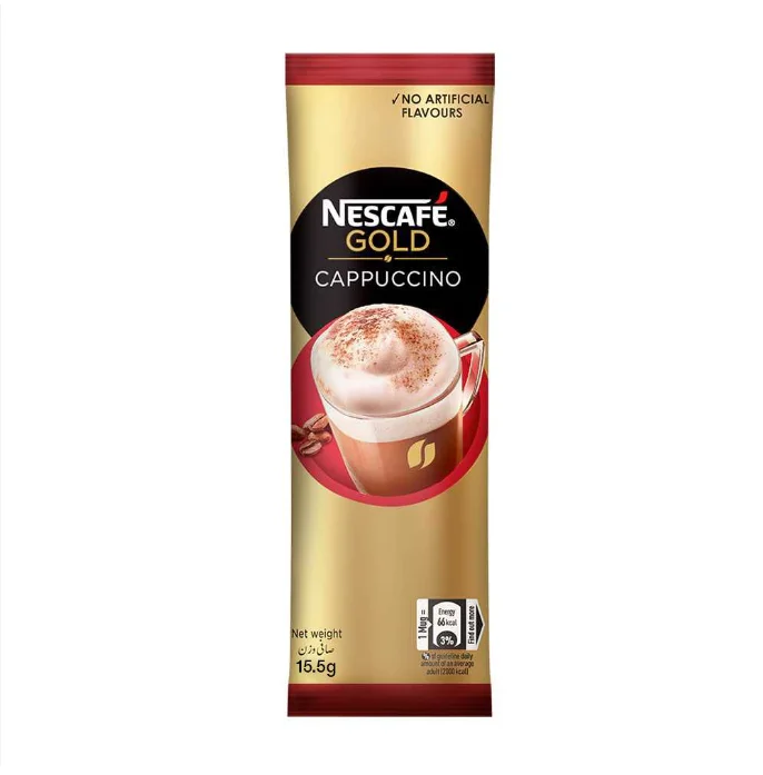 Оптовая продажа Nescafe золотой капучино кофе саше растворимый 200 г низкая цена для продажи