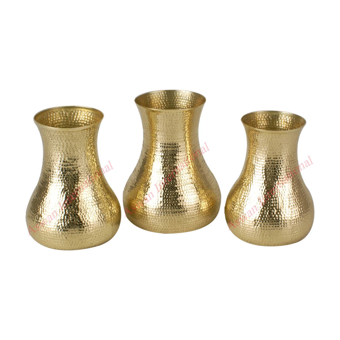 Premium Range Matt Gold Brass Flower Vase Hot Selling Trendy Designed Home Decoration Metal Vases At Reasonable Price