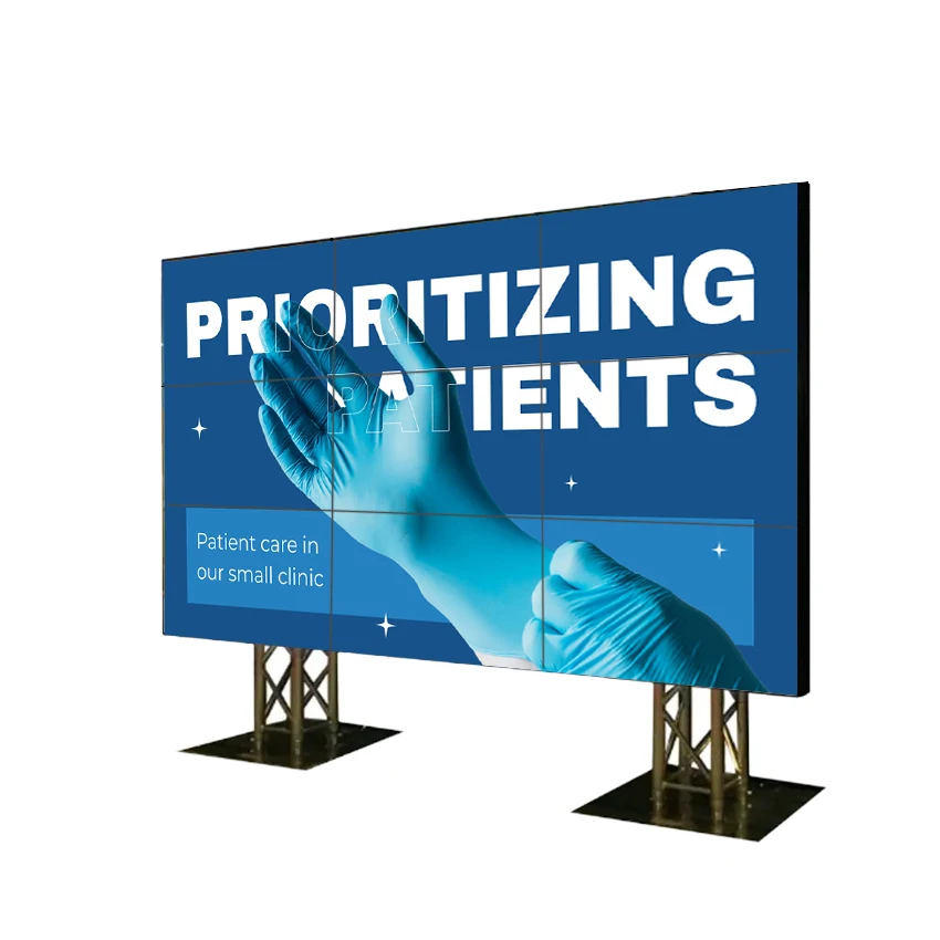 New High Quality 55 Inch 3x3 Video Wall Indoor Advertising Screen Infrared Touch Screen Video Wall Lcd Digital Signage