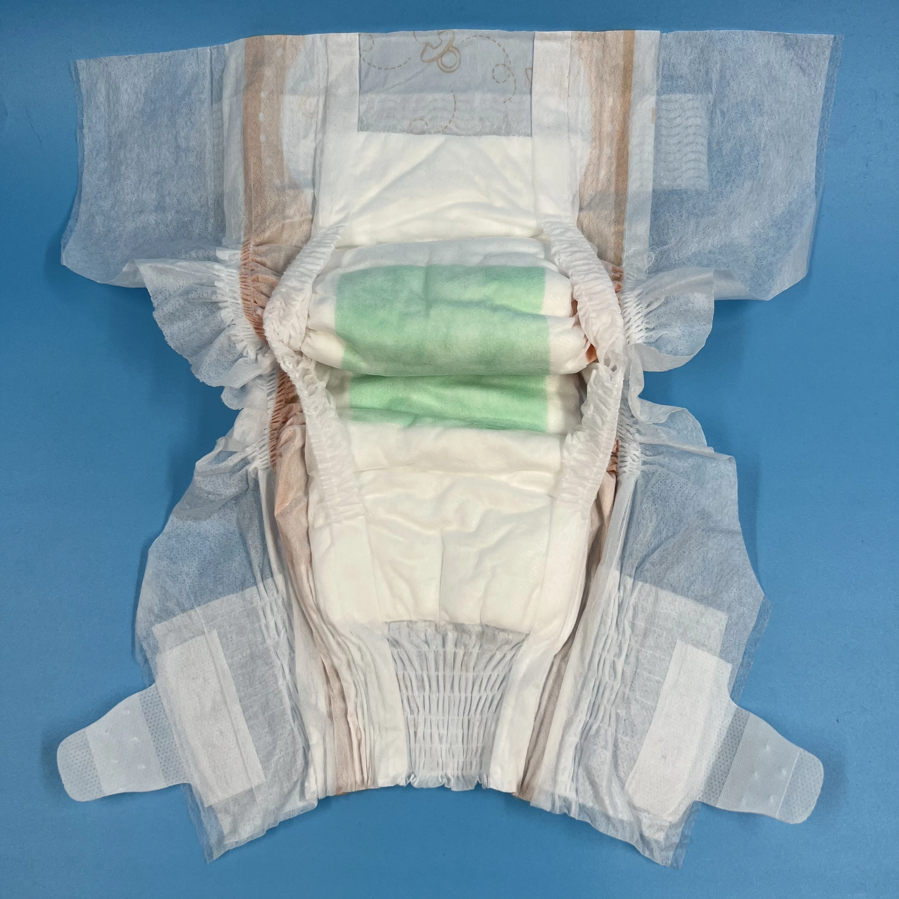 Free sample nonwoven cotton pampered disposable baby diaper in wholesale