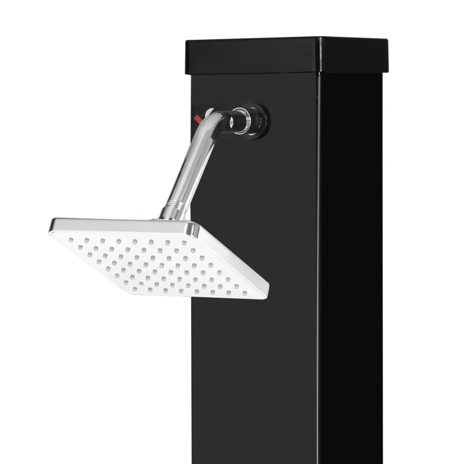 Modern design 40L pvc large capacity square outdoor garden shower solar for swimming pool auto-heated outdoor beach shower