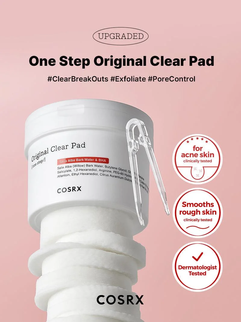 [COSRX ]  One Step Original Clear Pad 70 Pads   Korean Best selling No Parabens No Sulfates No Phthalates