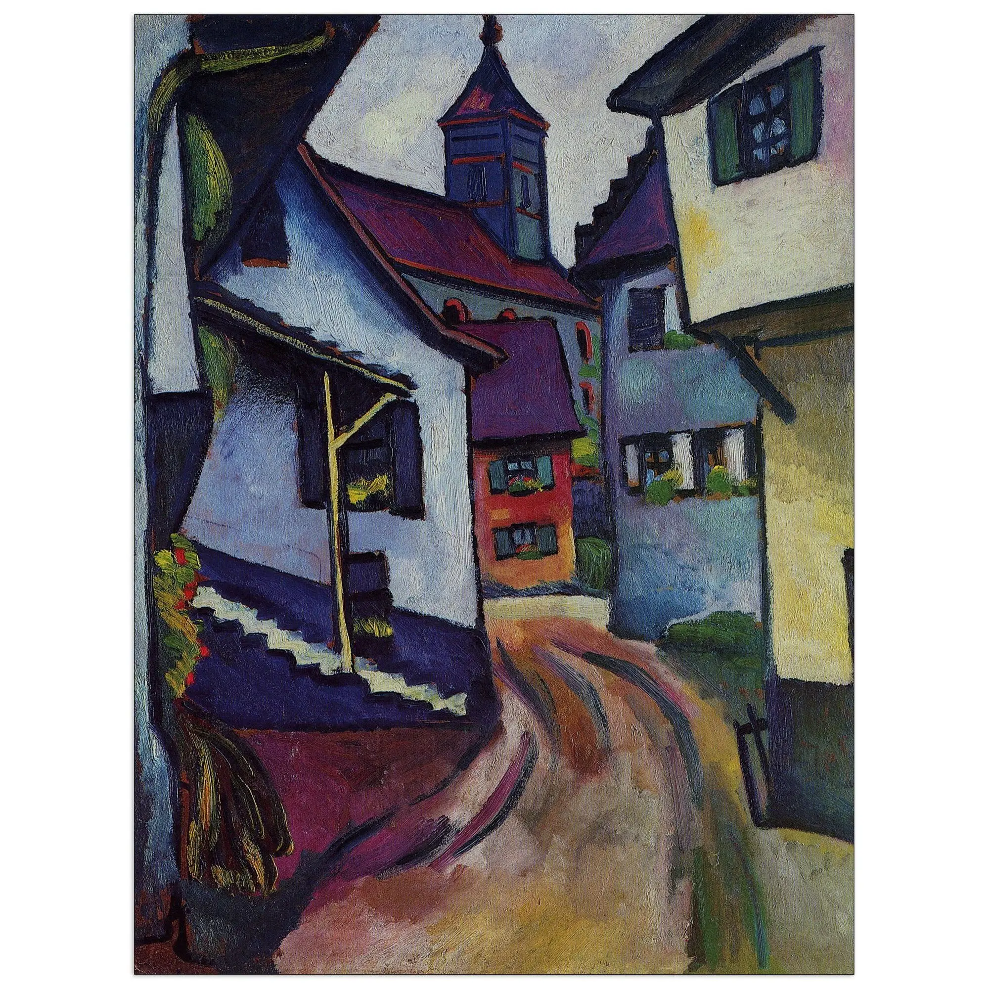 Museum Macke August decorative panel, ready to hang.