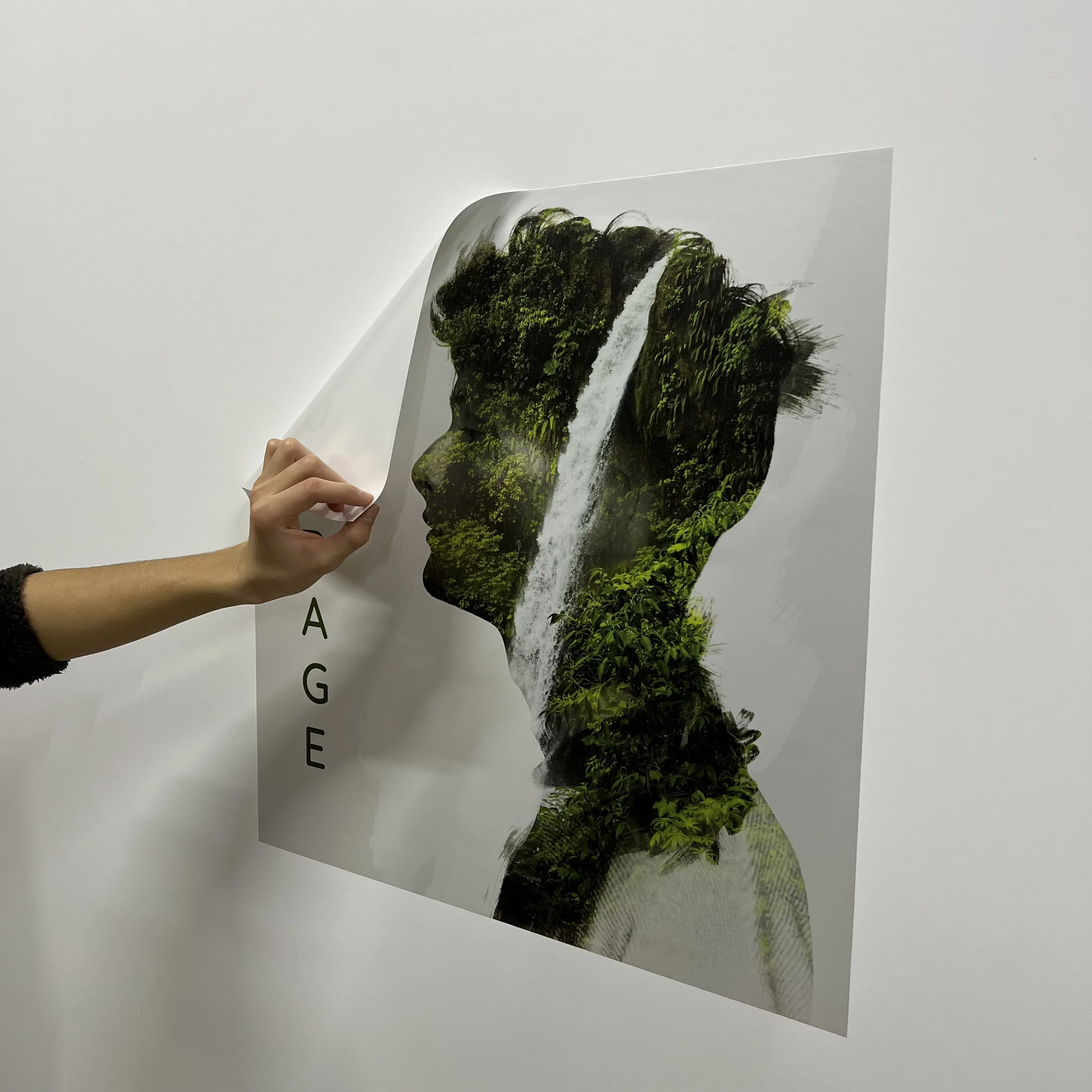 Courage Motivation Table Static Picture Table Reusable Durable Polystyrene Material Holds The Surface With Static Electricity