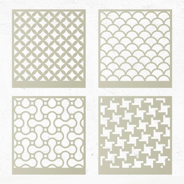 Reusable durable eco friendly plastic PET allover stencil