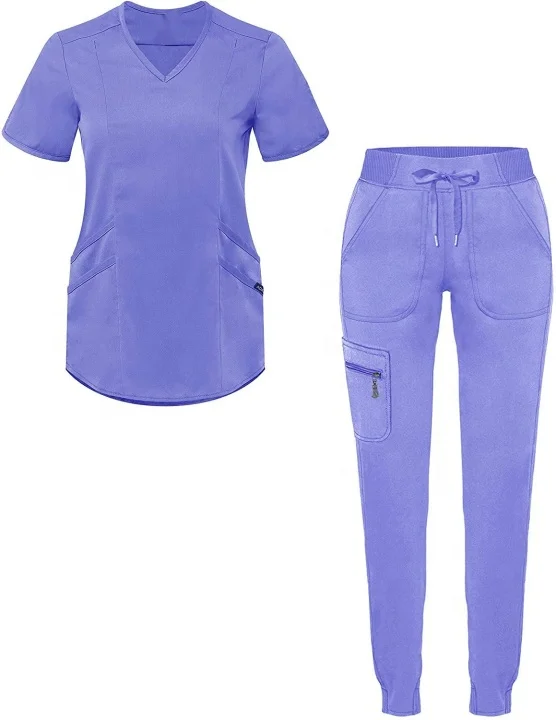 Best Quality Doctors And Nurses Female Scrub Nursing Uniform Sets Medical Scrub Hospital Suit