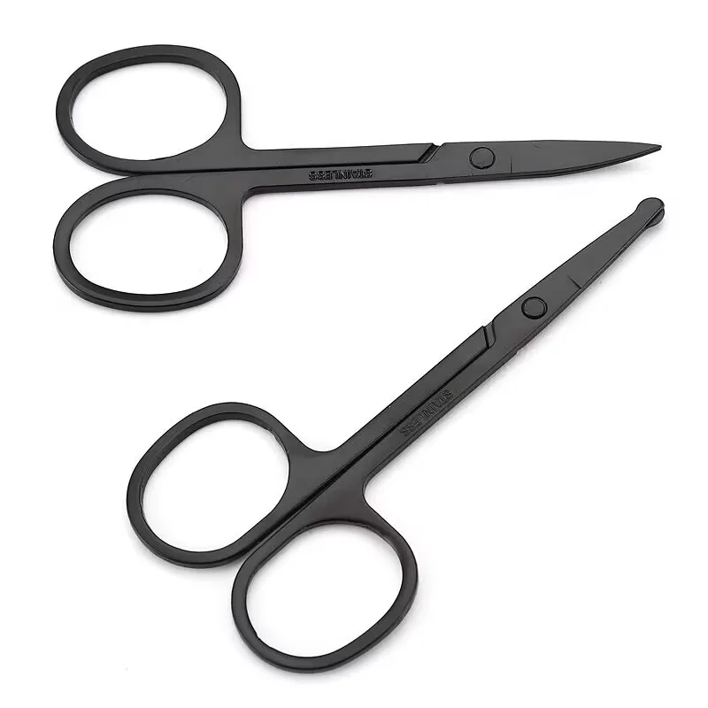 Beauty Makeup Action Beard Blade Brow Care Nail Scissor Cuticle Stainless Curved Steel Manicure Scissors Eyelash Eyebrow