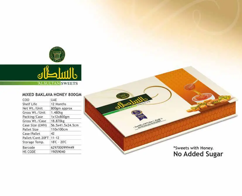 Low Cost Good Taste Honey 800gm Sweets Mixed Halva Product Mini Serving Desserts  Cookies Snack Food