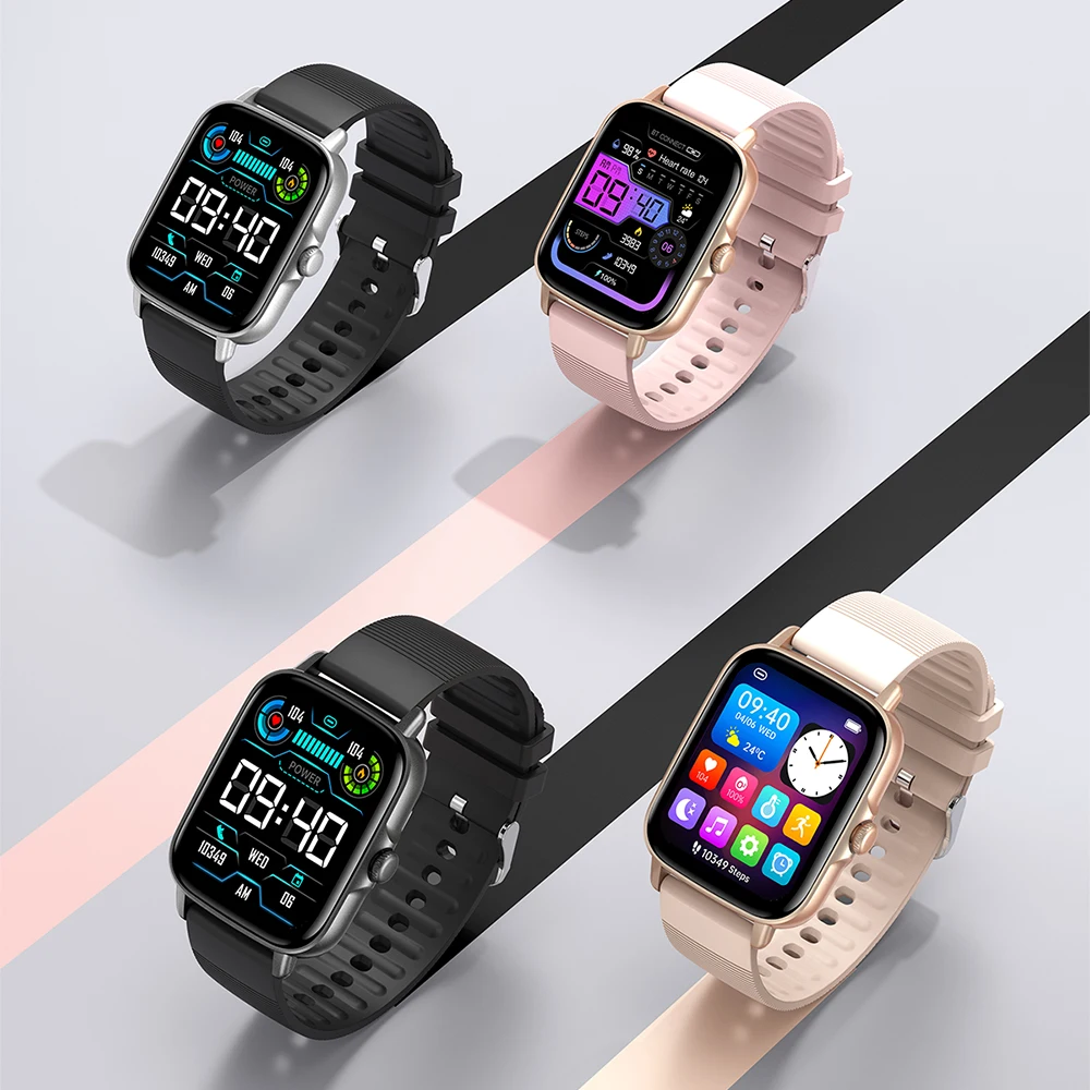 Smartwatch With Blood Pressure Monitor Smart Watch Sugar Monitoring For 10 Year Girl Pink Colour Bracelets Men And Women