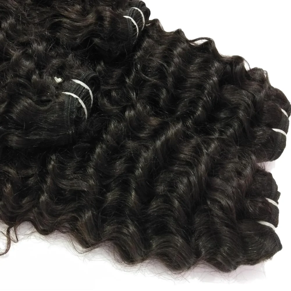 High Quality  Indian Hair Weaving One Pack For Head  Indian human hair extensions Temple Indian Hair