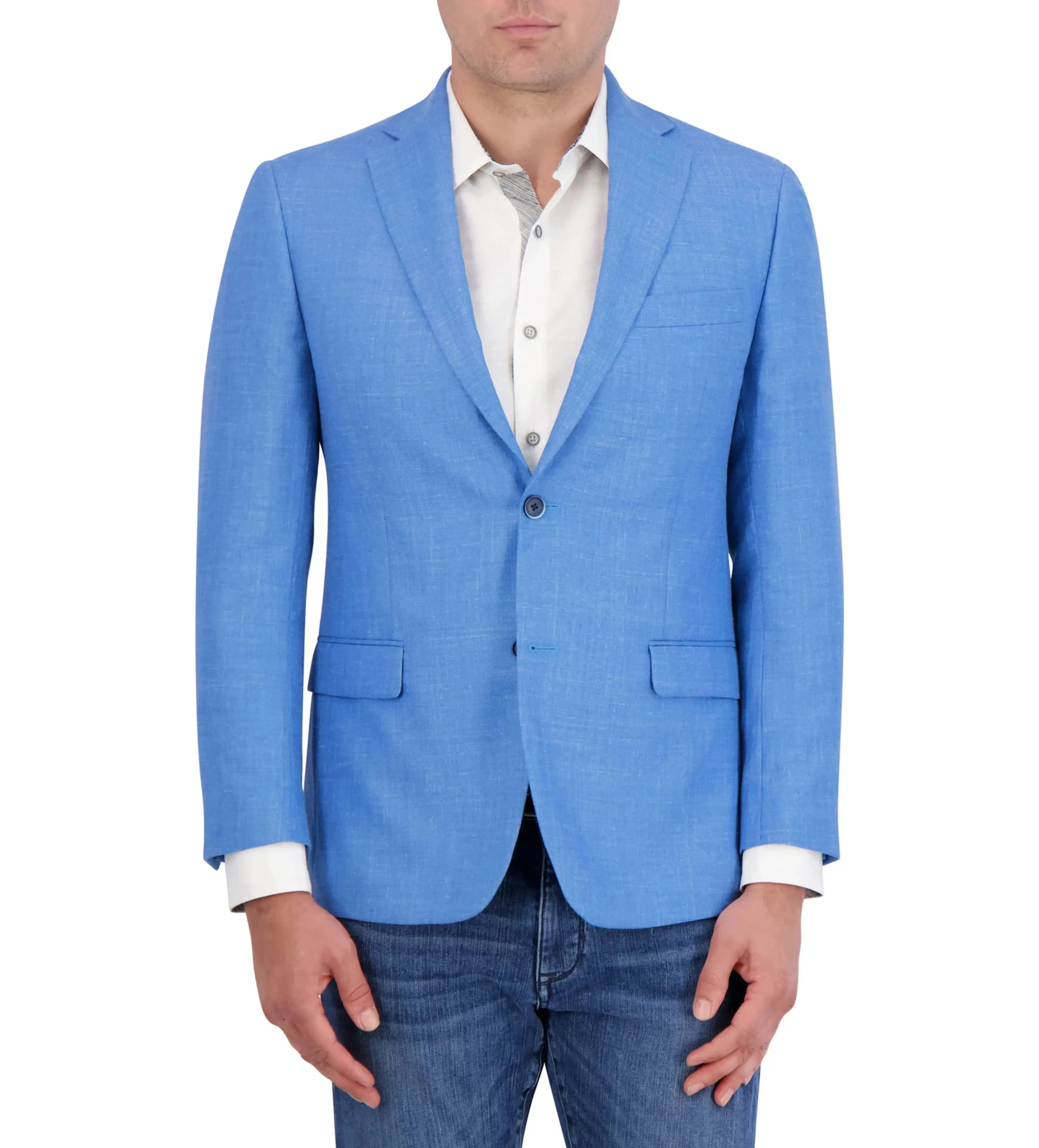Blazer 2024 New Design Casual Fashion Formal Classic Single Button Fitted Blazer Long Sleeve Blazer For Mens