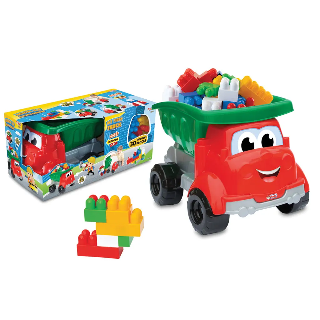 My First Big Truck With 30 Blocks Smart Kid Engaging Building Set Brikko Blocks Vehicle Educational Play Whosale Kids Play Sets