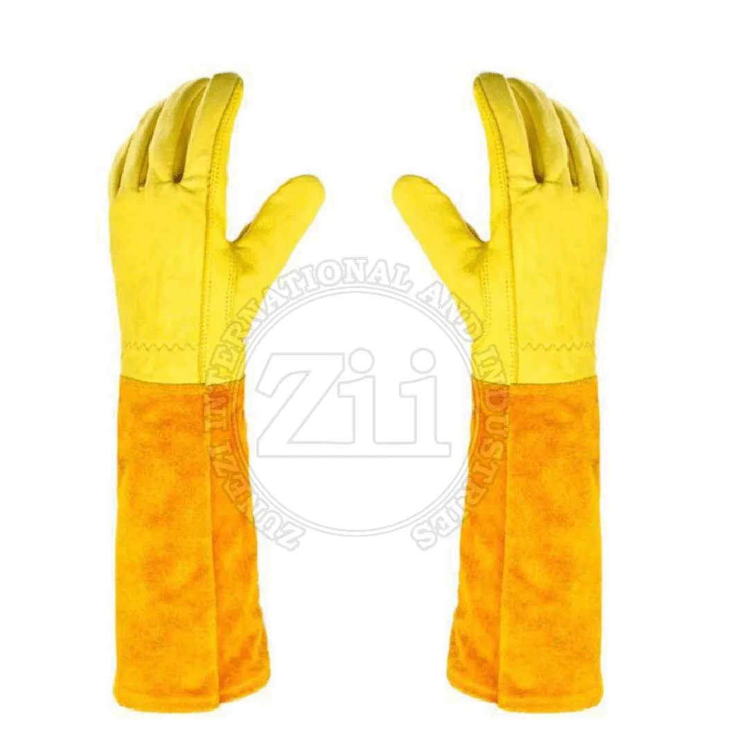 Unique Design Wholesale Welding Gloves Made In Pakistan Professional Leather Welding Gloves