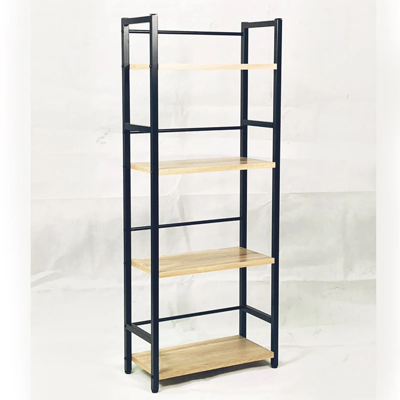 Office Computer Table with 4-tier Storage Shelf