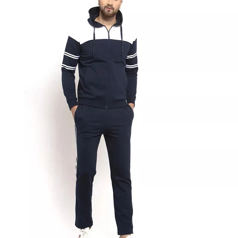 Custom Oem Service Tracksuit Sportswear For Men Custom Slim Fit Gym Comfortable High Quality For Mens Tracksuit
