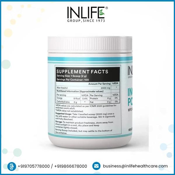 Natural Myo-Inositol for Maximum Well-Being and Health - Optimal Cellular Support Enhance Mood and Well-being