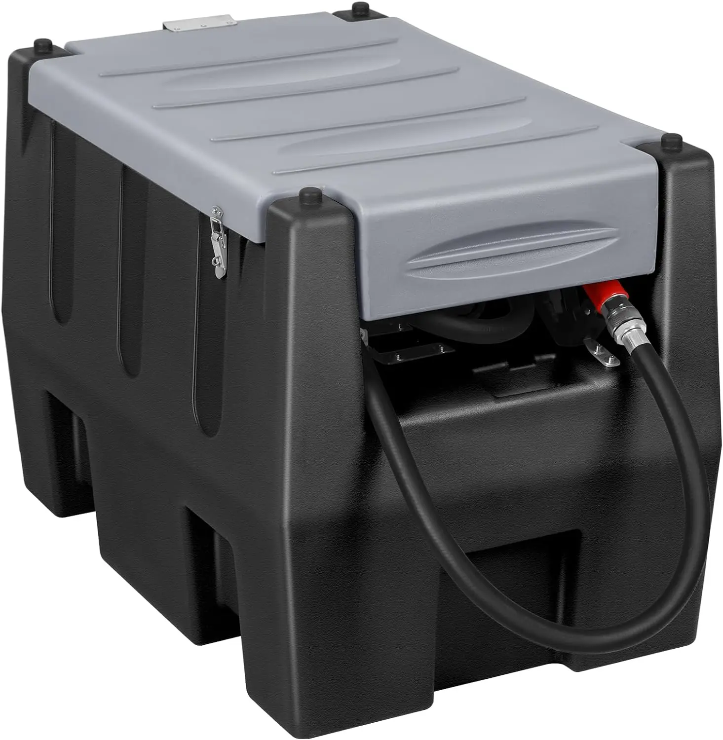 Diesel Transfer Tank 58 Gallon with 10.6 GPM Flow Rate 12V DC Pump Cord Portable  Easy Fuel Transportation Fit the Truck