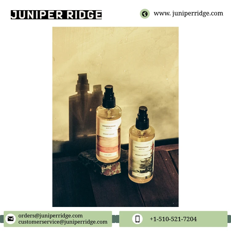 Natural and Healthy Skin Best Body Moisturizer Men and Women Use Redwood Mist Body Oil from USA