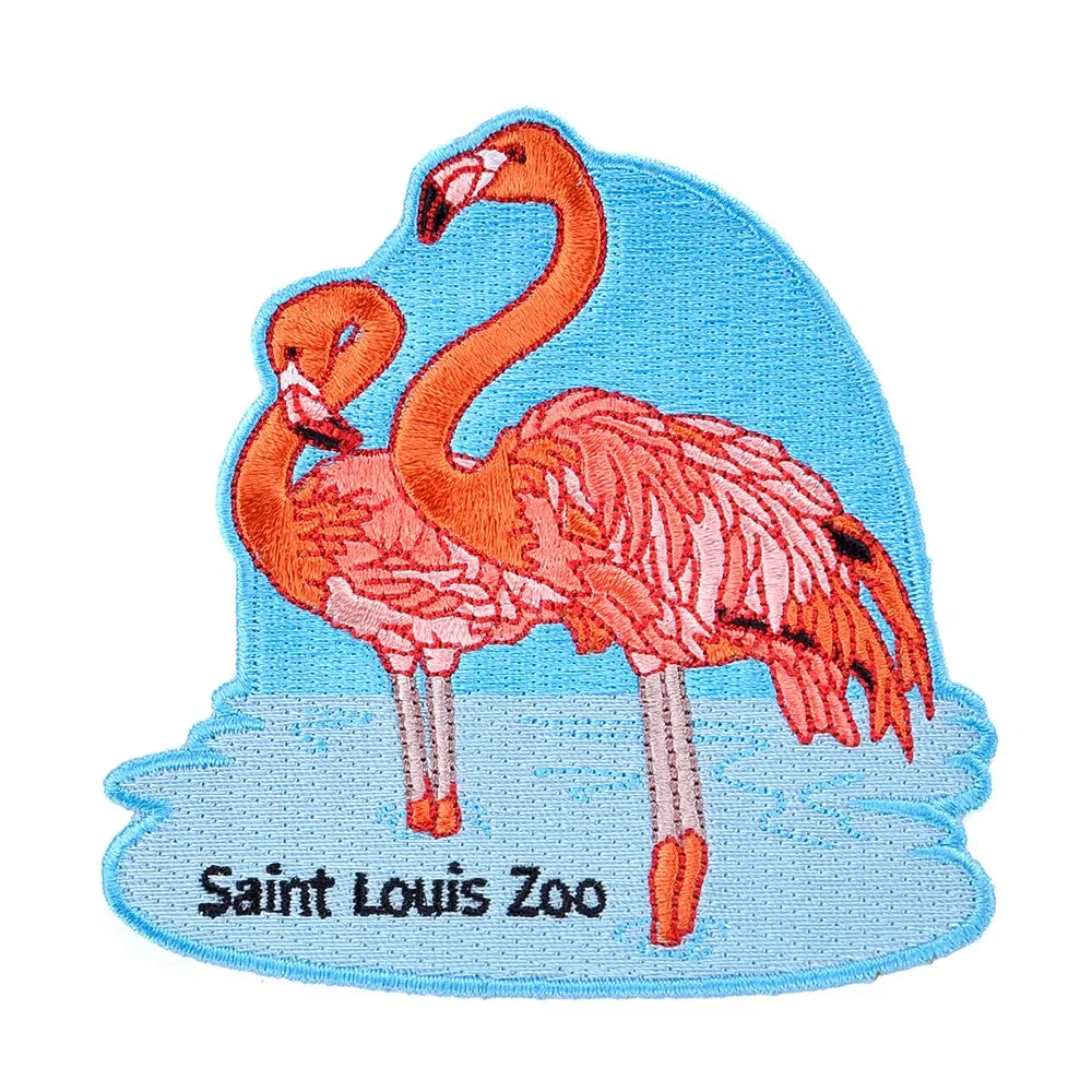 China OEM Patch Manufacturer Custom Logo Iron On Woven Patches Fox Animal Embroidery Patch For Clothes