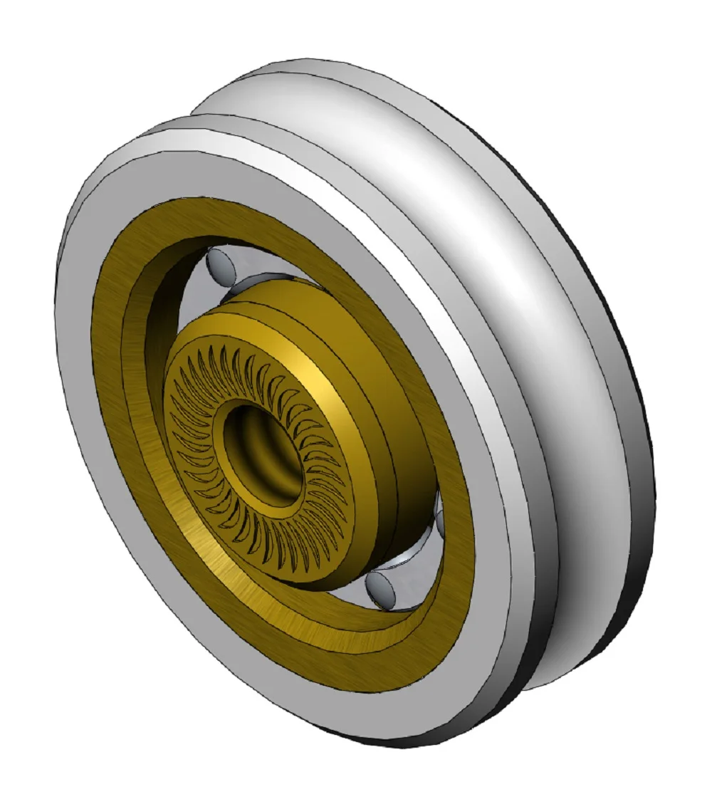 High quality Made in Italy Diameter 20 Replacement Pulley for Sliding Shower Doors AJB-20-16