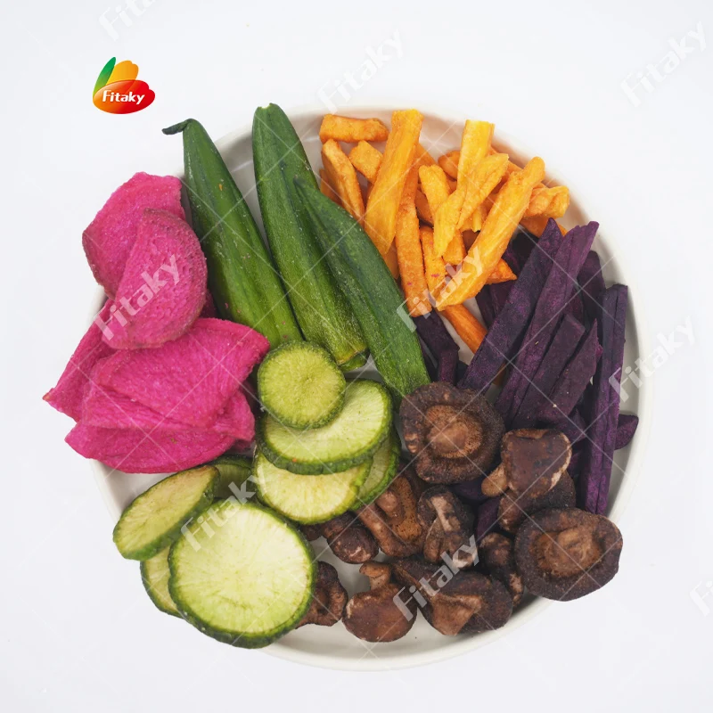 MSG Free No Artificial Colors Fruit and Vegetable Snack Vegetable Crisp Vegetable Chips Snacks