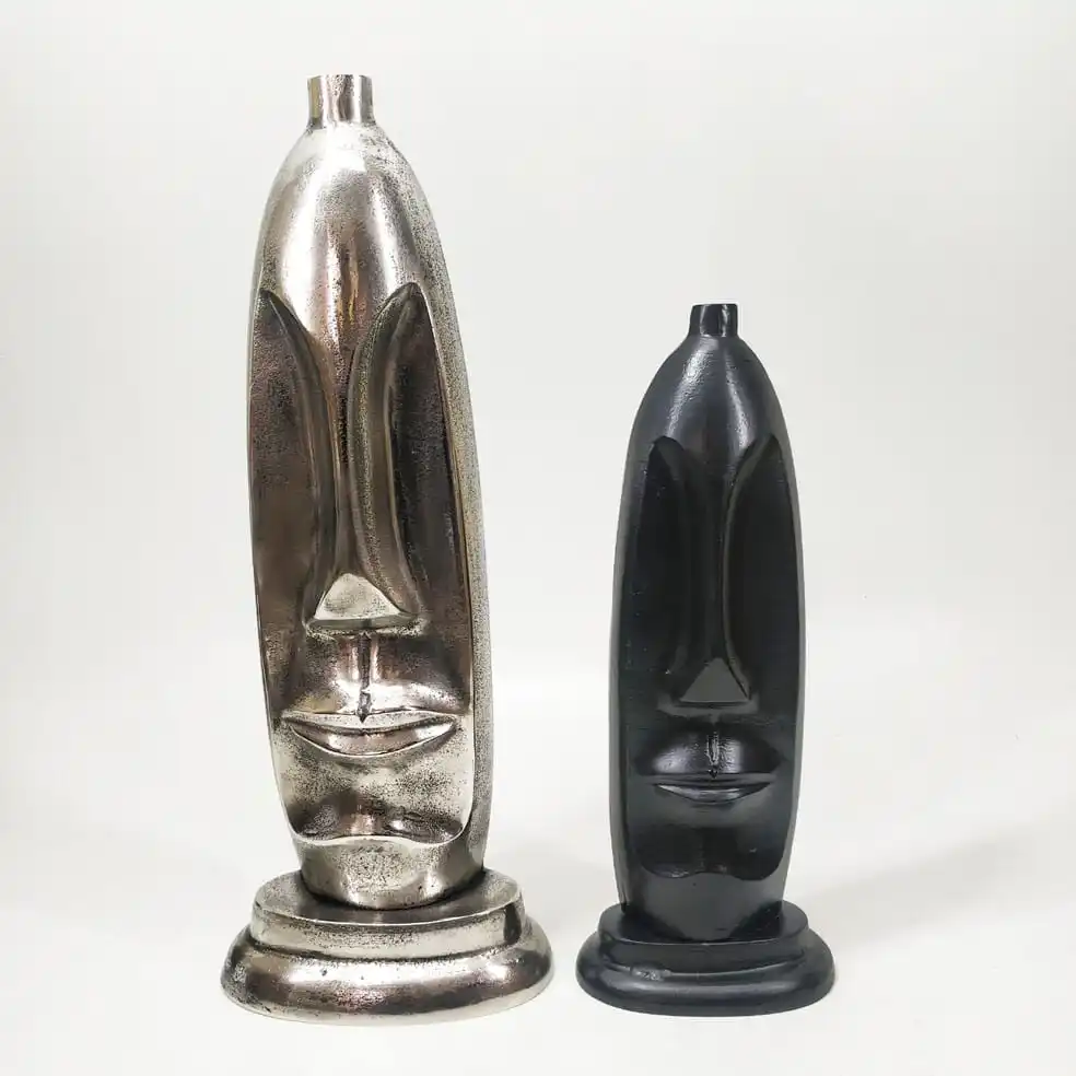 Decorative Human Face Sculpture For Table Top Antique Modern Abstract Sculpture For Home Decorations