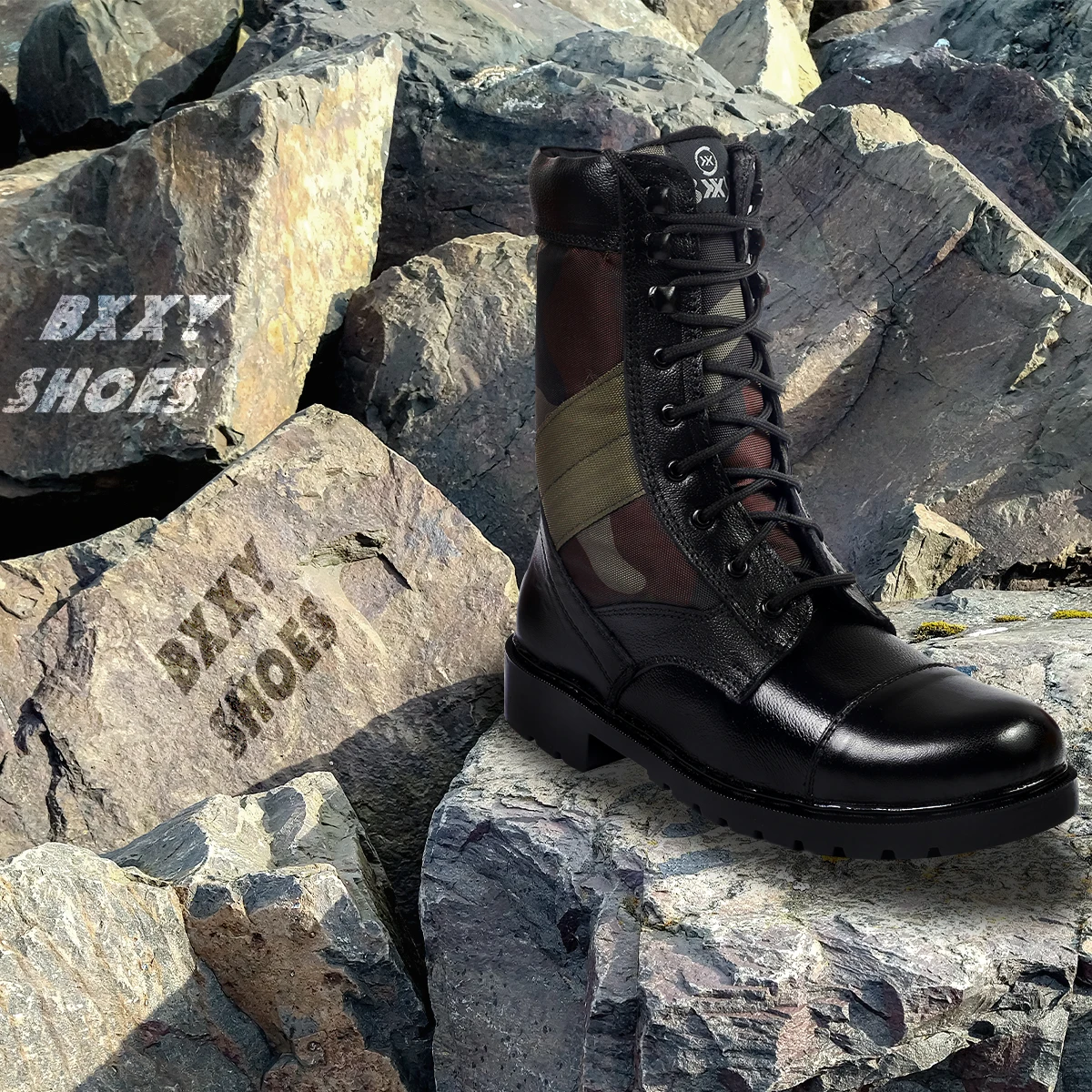 OEM  AVAILABLE Fashionable And Pure Leather High Ankle Army Boots For Men