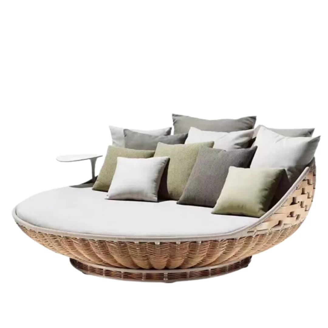 Manufacturer Rattan Hanging Bed Patio Swingest Sun Lounger Chair Wicker Furniture Porch Swing Bed For Hotel Outdoor From Vietnam