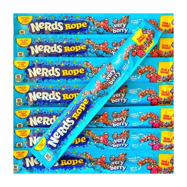 Rainbow Nerds Rope 26g Sweet & Crunchy Outside Soft & Chewy