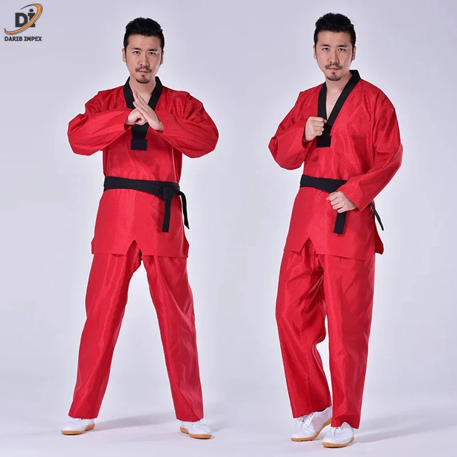 Factory Made Taekwondo Uniform with Wholesale Custom Logo, Plus Size Martial Arts Taekwondo Uniform