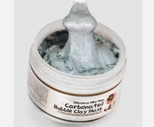 [Various Beauty Korea] Brand ELIZAVECCA Carbona Ted Bubble Pack Clarify Oily Skin with Detox Kaolin & Betonite Clay Charcoal