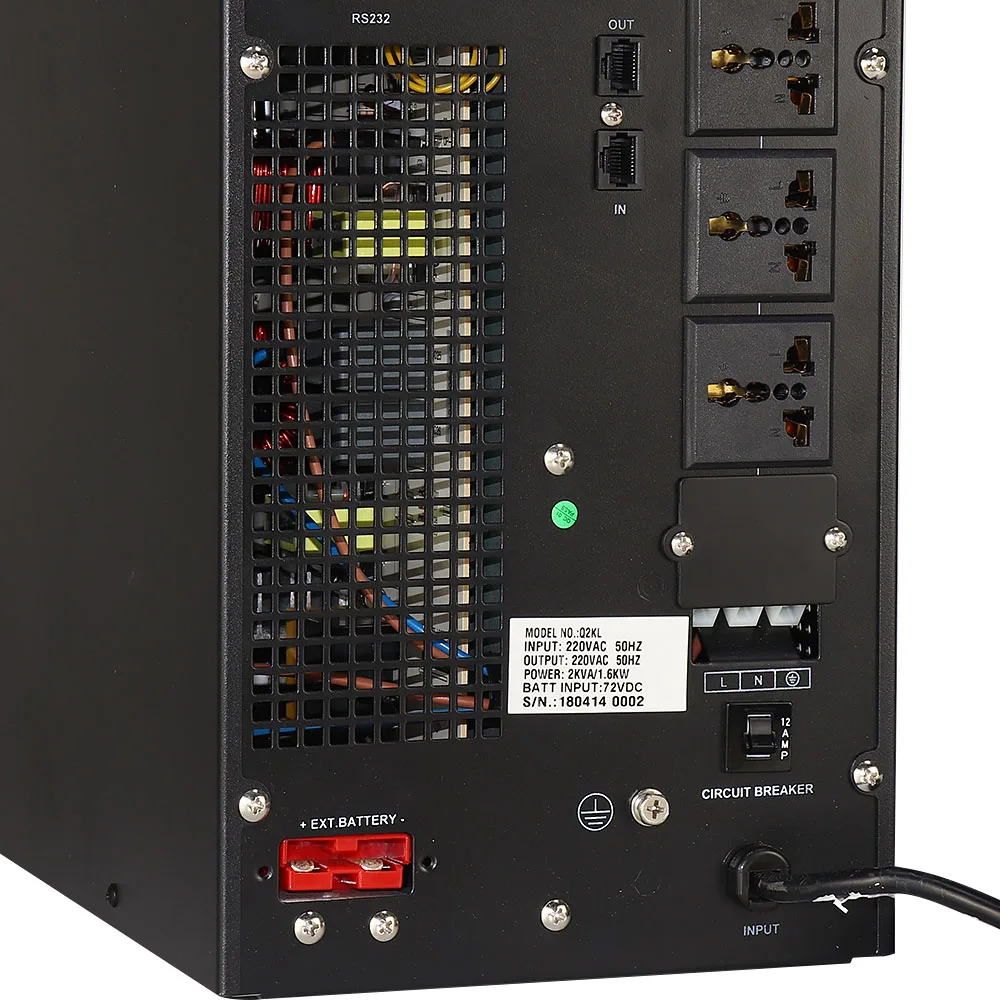 Factory price three-phase 0.8 output power factor 6k-20kva queen star series online ups