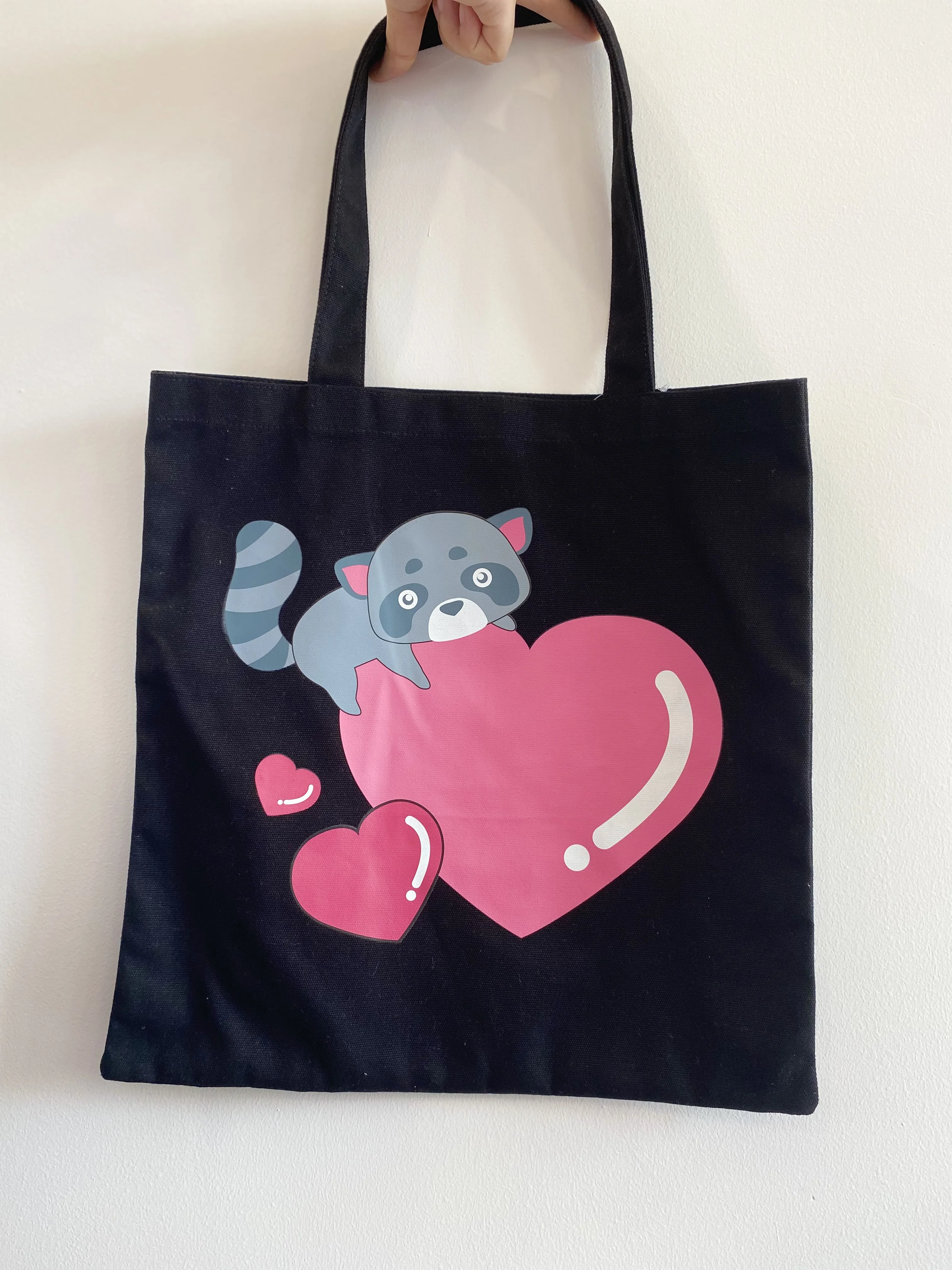 Wholesale Portable Waterproof Polyester Grocery Bag Reusable Foldable Shopping Tote Bag with Custom Printed Logo Pink CARTOON