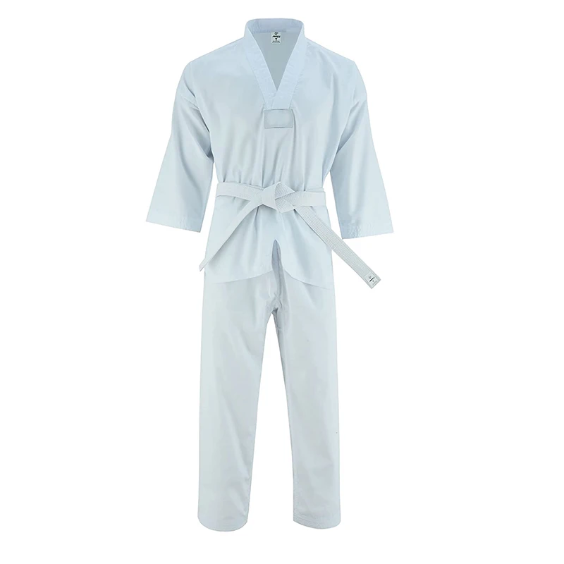 High Quality Wholesale Taekwondo Clothes Adult Black White Martial Arts Wear Taekwondo Uniform TU-0002