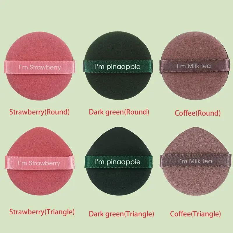 Makeup Powder Puff Triangle Puffs for Loose Powder Soft Wet Dry Cosmetic Foundation Powder Puff