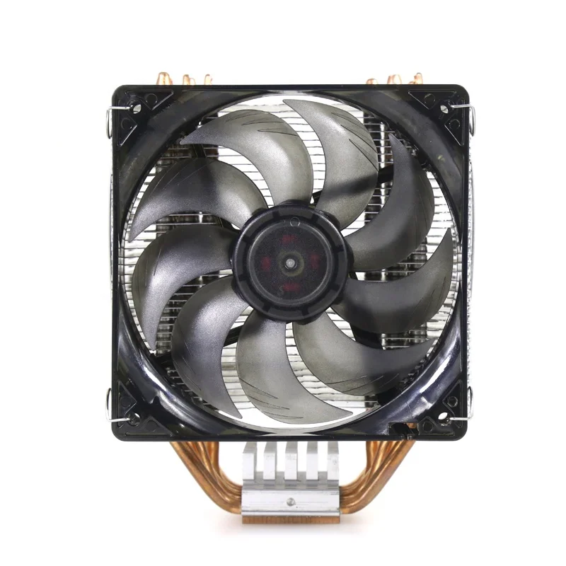 12V PC Computer Case CPU Cooler 6 Copper Pipes Aluminum Heatsink Cooler Fan