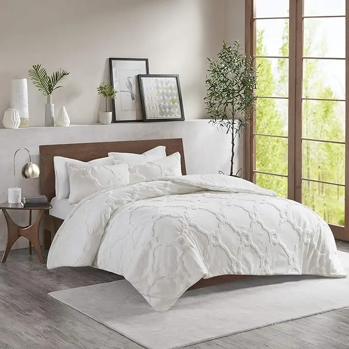 Newly Design Cotton Duvet Cover White Tufted Duvet Cover Set For All Seasons Cheap Price Factory Wholesale Production of Bedding