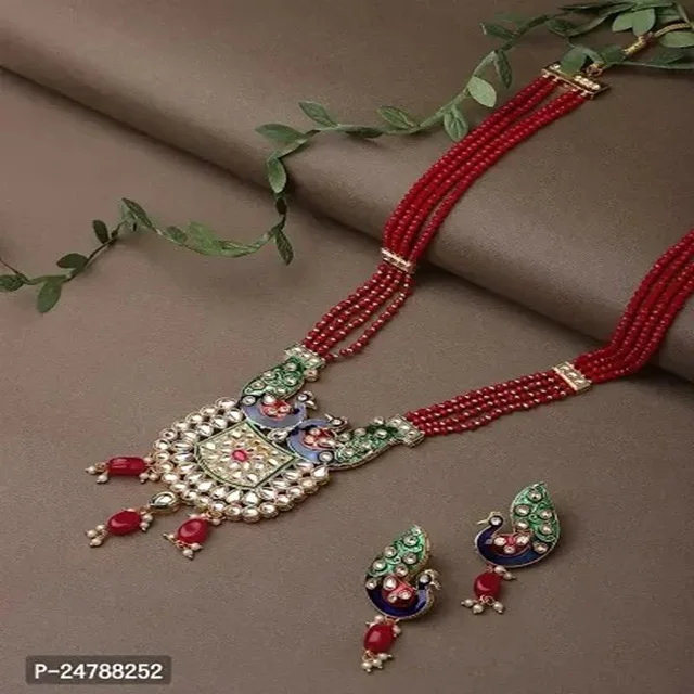 Amazing Indian Wedding Bridal Pachi Kundan heavy set with choker set and long earring in lowest price Wholesale Indian Necklace