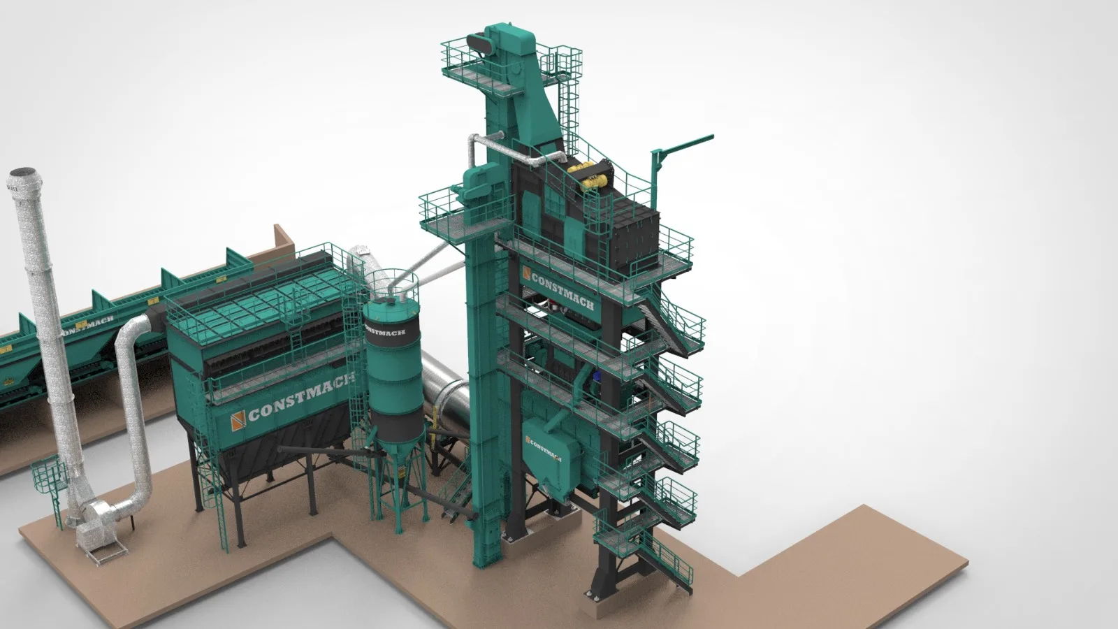 Стационарные асфальтовые заводы/асфальтовый барабанный завод